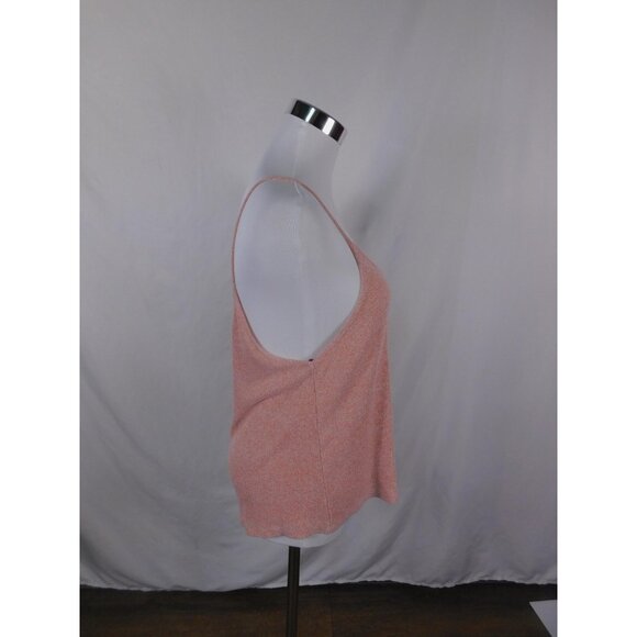 Forever 21 Pink Cami Tank Spaghetti Strap Knit Boho Witch M - Picture 7 of 9